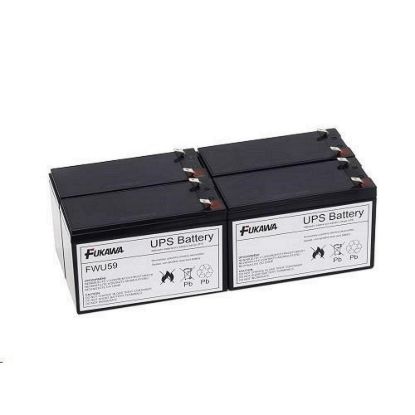 Obrázek Baterie - FUKAWA FWU- 59 sada baterií za RBC59 (12V/ 7Ah, 4ks)