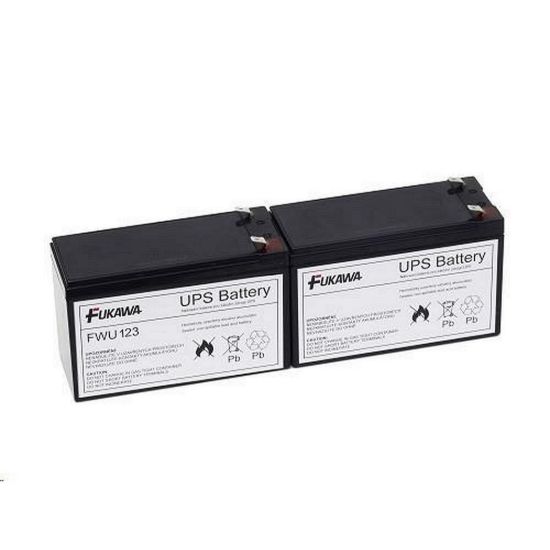 Obrázek Baterie - FUKAWA FWU- 123 sada baterií za APCRBC123 (12V/ 7Ah, 2ks)