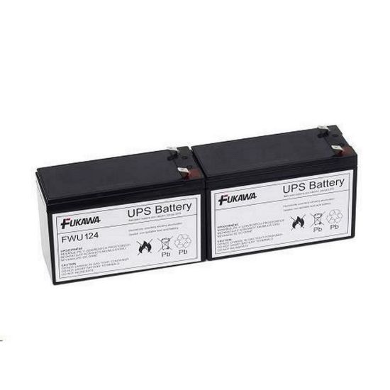 Obrázek Baterie - FUKAWA FWU- 124 sada baterií za APCRBC124 (12V/ 9Ah, 2ks)