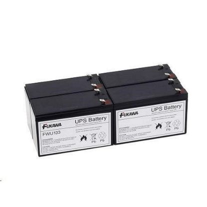 Obrázek Baterie - FUKAWA FWU- 133 sada baterií za APCRBC133 (12V/ 9Ah, 4ks)