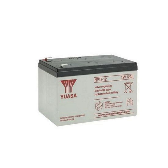 Obrázek Baterie - YUASA NP12- 12 (12V/ 12Ah - Faston F2 250), životnost 5let