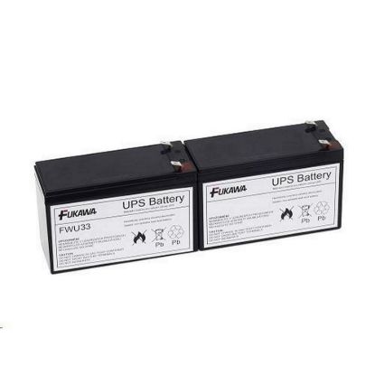 Obrázek Baterie - FUKAWA FWU- 33 sada baterií za RBC33 (12V/ 9Ah, 2ks)