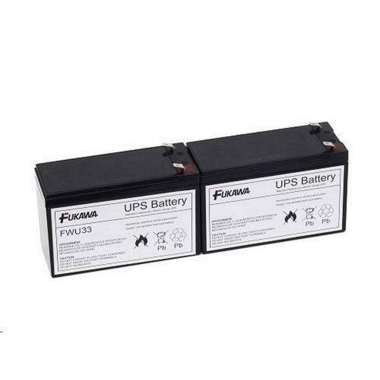 Obrázek Baterie - FUKAWA FWU- 33 sada baterií za RBC33 (12V/ 9Ah, 2ks)
