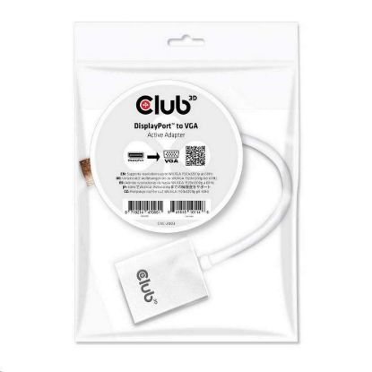Obrázek Club3D Adaptér aktivní DisplayPort na VGA (M/ F), 25cm