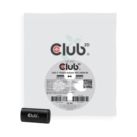 Obrázek Club3D Adaptér Female USB- C 40G 240 W 8K60 Hz