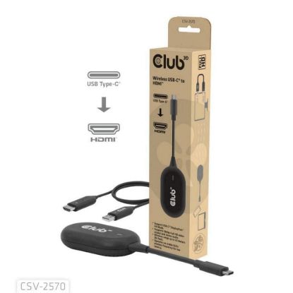 Obrázek Club3D Bezdrátový adaptér (vysílač) USB- C na HDMI, Full HD, dosah 25m