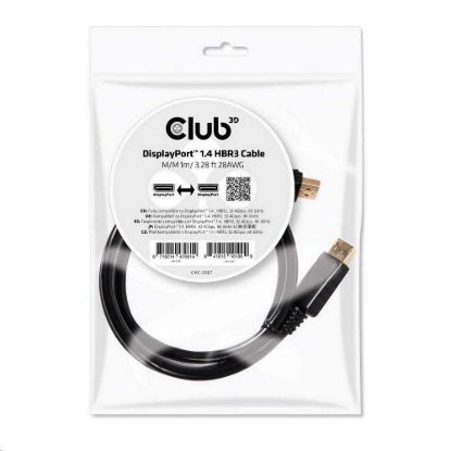 Obrázek Club3D Certifikovaný Kabel DisplayPort 1.4 HBR3 8K60 Hz (M/ M), 1m