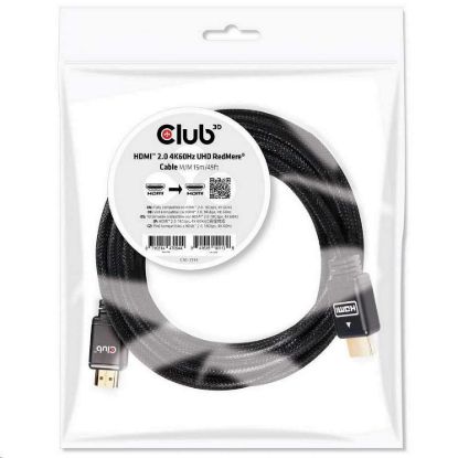 Obrázek Club3D Kabel HDMI 2.0 aktivní, High Speed 4K UHD, Redmere (M/ M), 15m, 28 AWG