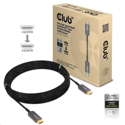 Obrázek Club3D Kabel Ultra Rychlý HDMI™ Certifikovaný AOC Kabel 8K60 Hz, 4K120 Hz, 10m