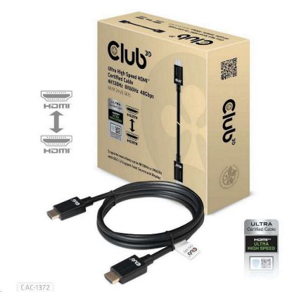 Obrázek Club3D Kabel Ultra Rychlý HDMI™ Certifikovaný HDMI™ 4K120 Hz, 8K60 Hz, 2m, 28 AWG