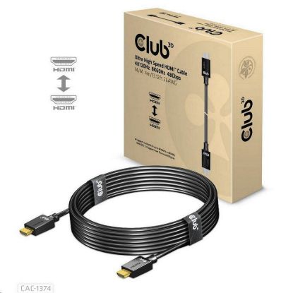 Obrázek Club3D Kabel Ultra Rychlý HDMI™, 4K120 Hz, 8K60 Hz Cable 48Gbps (M/ M), 28AWG, 4m