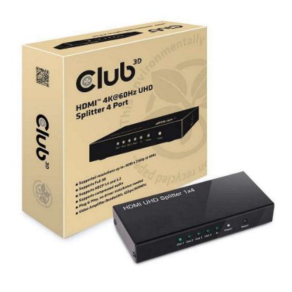 Obrázek Club3D Video splitter 1: 4 HDMI 2.0 4K60 Hz UHD, 4 porty