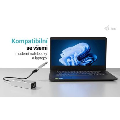 Obrázek i- tec USB- C/ USB- A Metal HUB 3 (2x USB- C, 1x USB- A) Port + 2.5GLAN