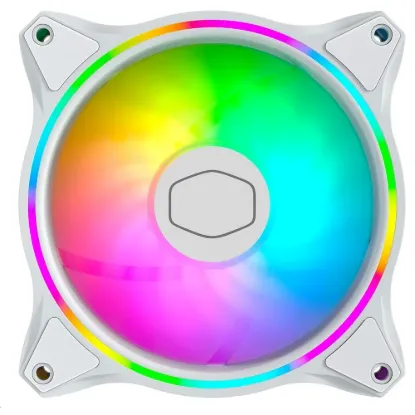 Obrázek Cooler Master ventilátor MasterFan MF120 Halo 3in1 White, 3 x 120mm, ARGB, bílá