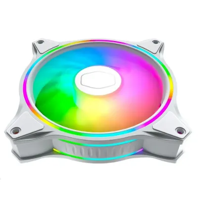 Obrázek Cooler Master ventilátor MasterFan MF120 Halo 3in1 White, 3 x 120mm, ARGB, bílá
