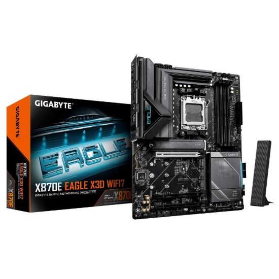 Obrázek GIGABYTE MB Sc AM5 X870E EAGLE X3D WIFI7, AMD X870E, 4xDDR5, WiFi, 2xUSB4, 1xHDMI