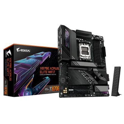 Obrázek GIGABYTE MB Sc AM5 X870E AORUS ELITE WIFI7, AMD X870E, 4xDDR5, WiFi, 2xUSB4, 2xHDMI