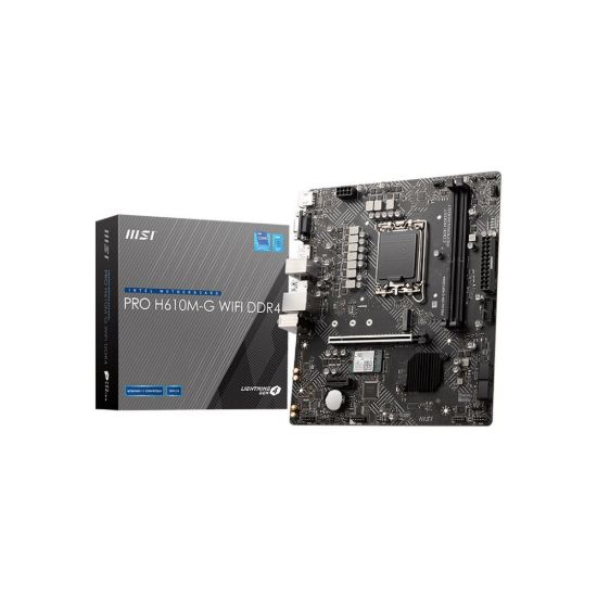Obrázek BAZAR - MSI MB Sc LGA1700 PRO H610M- G WIFI DDR4, Intel H610, 2xDDR4, 1xDP, 1xHDMI, 1xVGA, mATX - Po opravě (Bez…