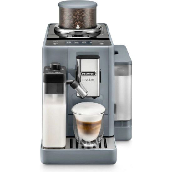 Obrázek BAZAR - DeLonghi Rivelia EXAM440.55.G, automatický kávovar šedý, LatteCrema, Bean Switch, Bean Adapt, 16 nápojů - Poškoz