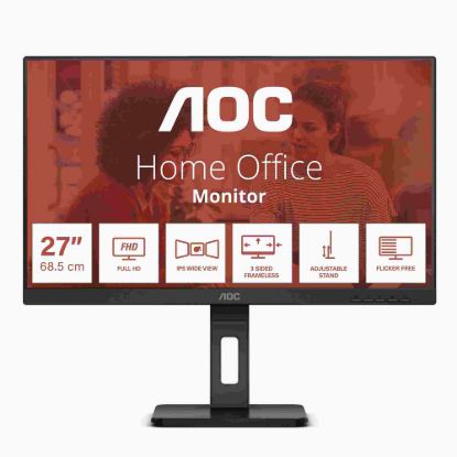 Obrázek BAZAR - AOC MT IPS LCD WLED 27" 27E3QAF - IPS panel, 1920 x 1080, D- Sub, HDMI, DP, repro, pivot - Po opravě (Komplet)