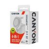 Obrázek Canyon 4 in 1 Wireless Charging Stand OnCharge 405 qi2 ADAPTER, 30W White