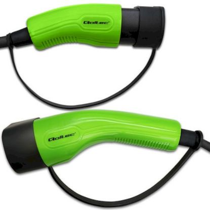 Obrázek Qoltec 52473 KABEL EV TYP2 DO NABÍJENÍ AUTA | 400V | 11KW | 16A | 5M