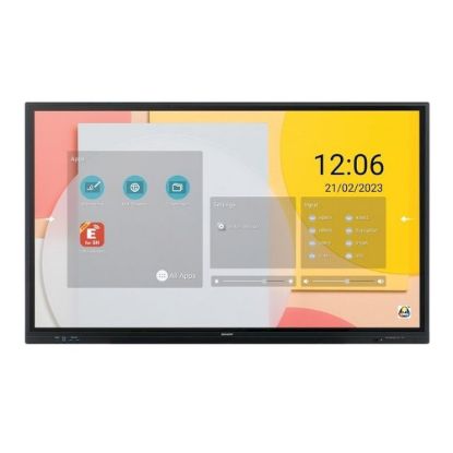 Obrázek Sharp 60005901 86" LC-Series Interactive Display UHD 450 cd/m2 16/7 proof Infrared 20 touch points OPS Slot Android SoC USB-C HDMI-out