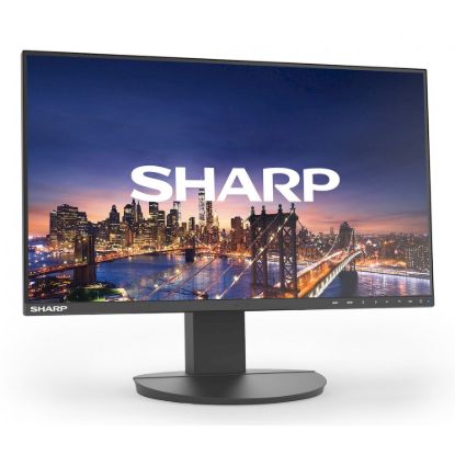 Obrázek Sharp 60006208 DD-EA271F Black 27" LCD monitor FHD(1920x1080) DP HDMI DVI VGA 150 mm height adjustable