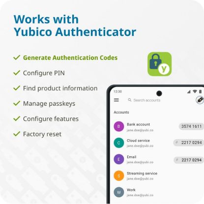 Obrázek YubiKey 5C NFC Hardwarový bezpečnostní klíč