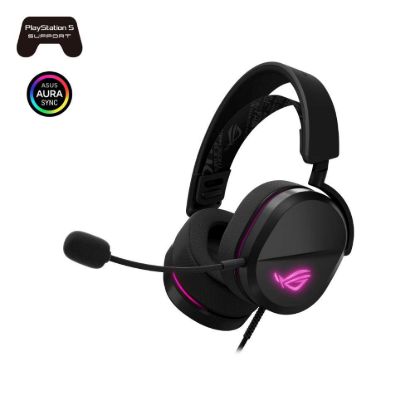 Obrázek ASUS sluchátka ROG Pelta Core, USB- C, ARGB, černá